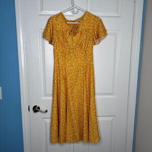 Timeless London Mustard Swing Dress